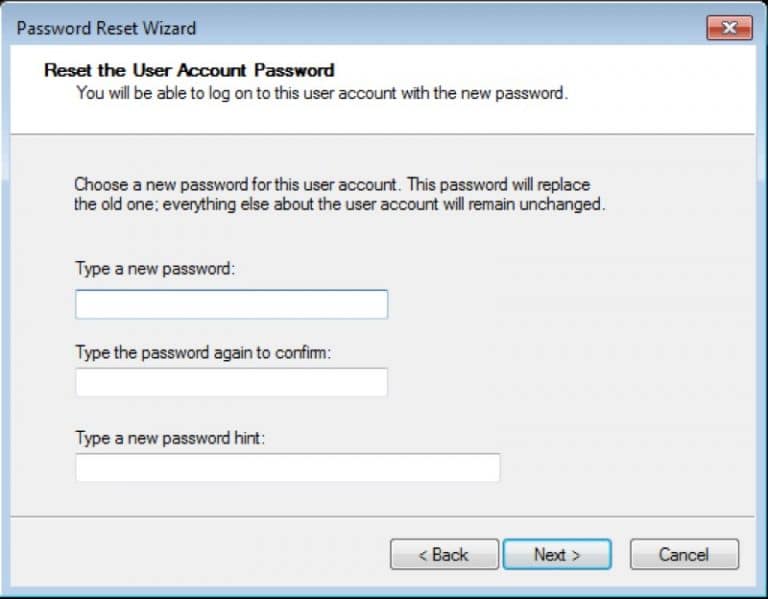 reset password wizard windows 7 download